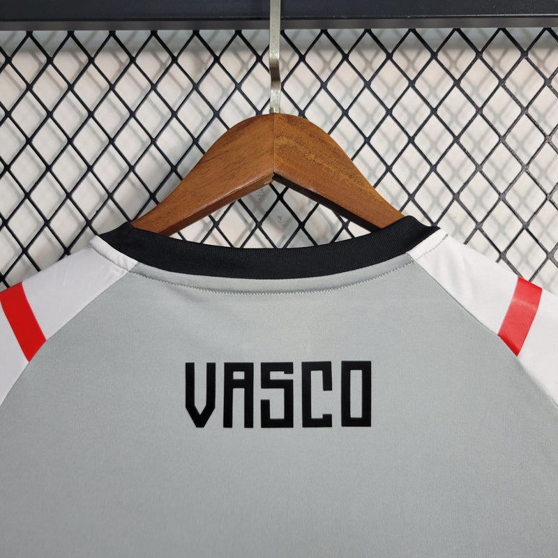 Camisa Vasco Treino 23/24 - Kappa Torcedor Masculina - Cinza