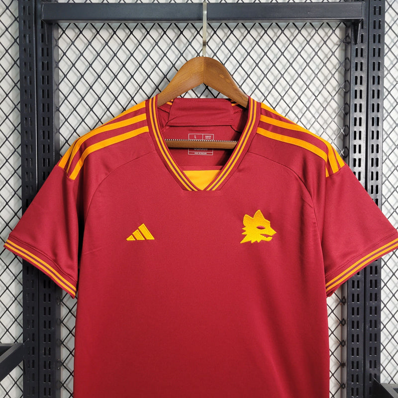 Camisa Roma Home 23/24 - Adidas Torcedor Masculina - Lançamento