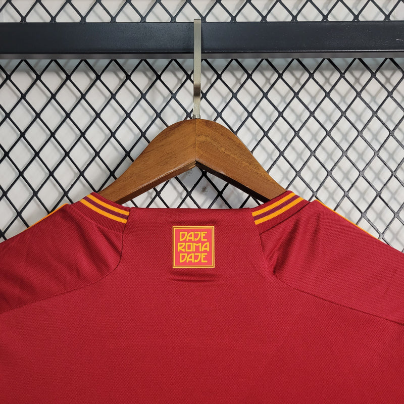 Camisa Roma Home 23/24 - Adidas Torcedor Masculina - Lançamento