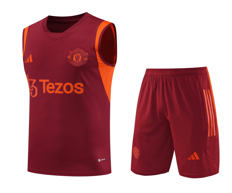 Conjunto de Treino Manchester United 23/24 - Regata/Short